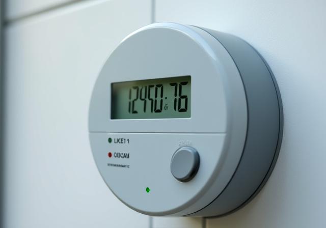 شاشة عداد ذكي رقمية تعرض الكيلوواط ساعة